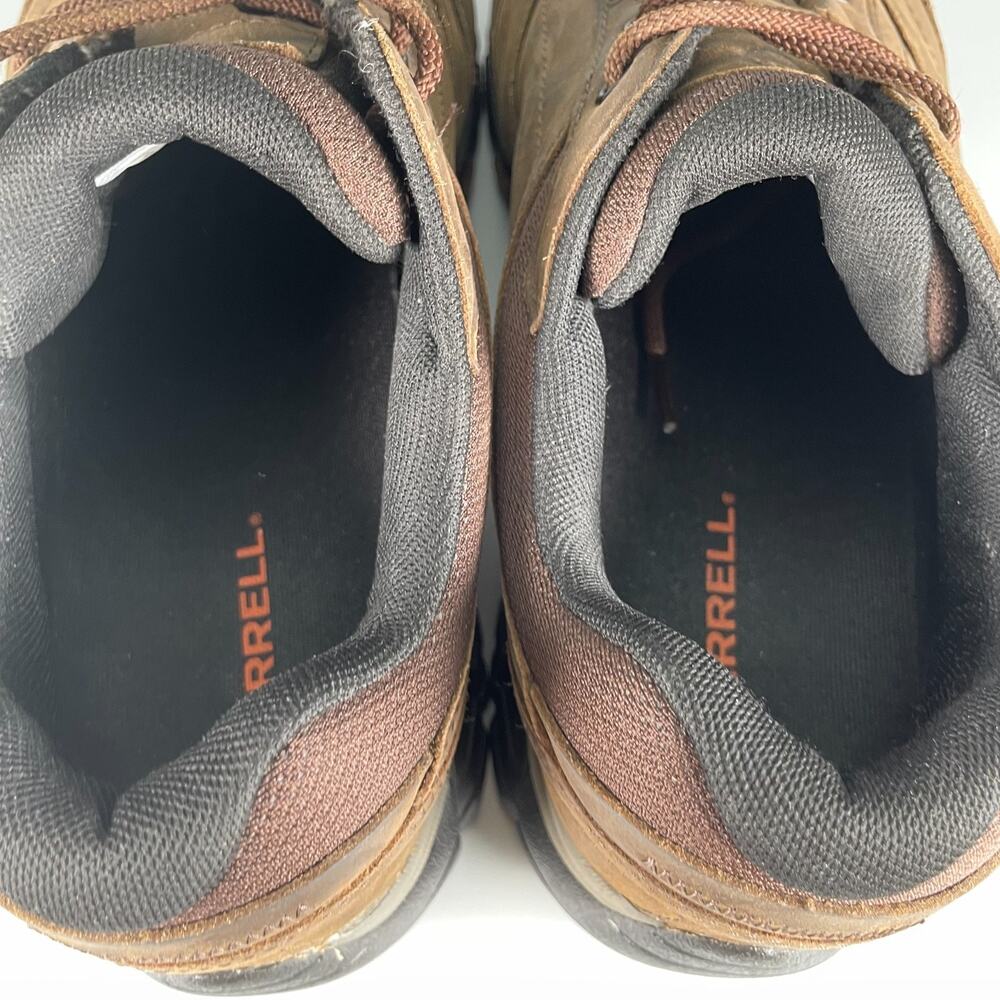 Merrell Moab Adventure Men 11.5W Brown Leather Hiking Shoe Outdoor Trail Sneaker - Picture 8 of 9